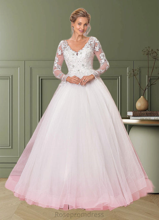 Natalie A-Line Sequins Tulle Chapel Train Dress SRSP0020096
