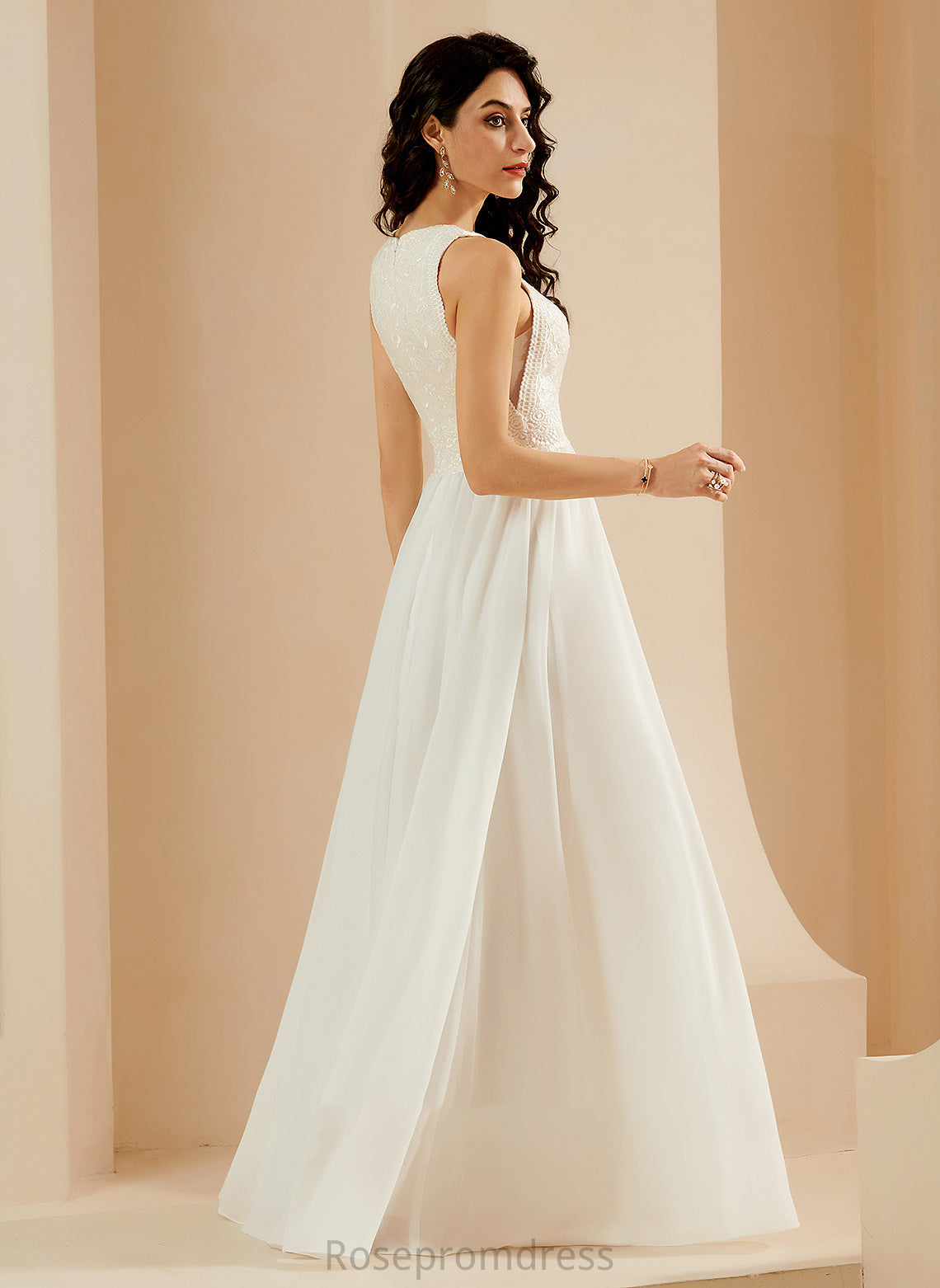 Jaelynn Wedding Dresses Train Wedding Dress Sweep With Lace A-Line Sequins