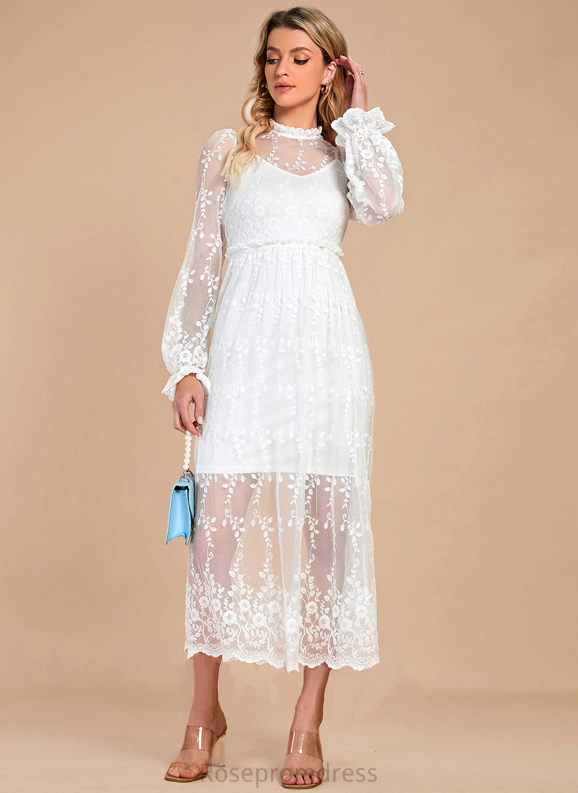 Kyra A-Line Short/Mini Dress Wedding Dresses Wedding V-neck