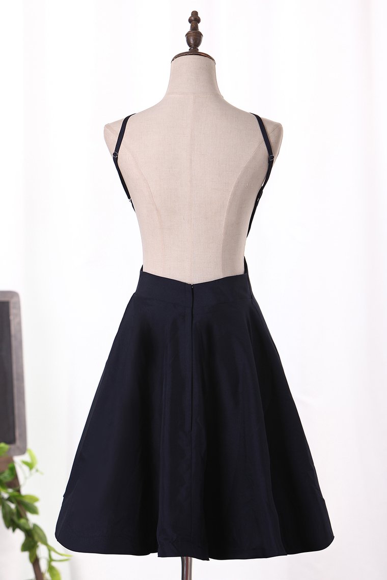 2024 Sexy Open Back Scoop Cocktail Dresses A Line Short/Mini New Arrival