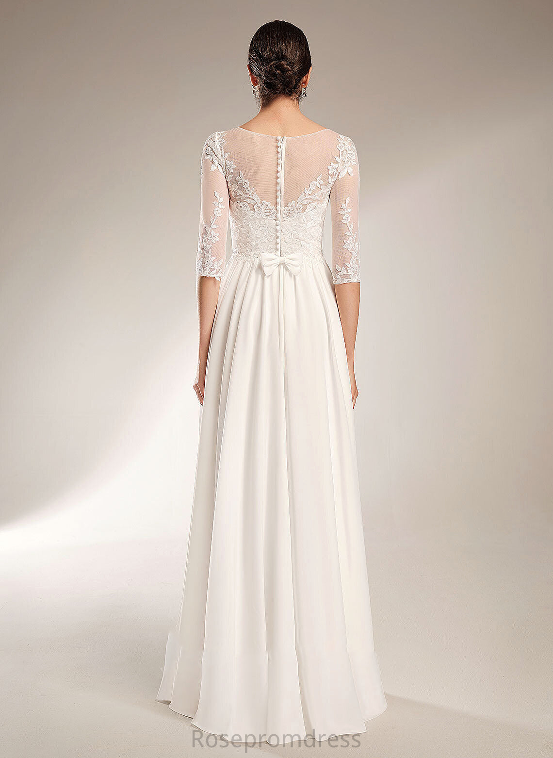 A-Line With Train Sequins Dress Chanel Wedding Dresses Illusion Sweep Wedding