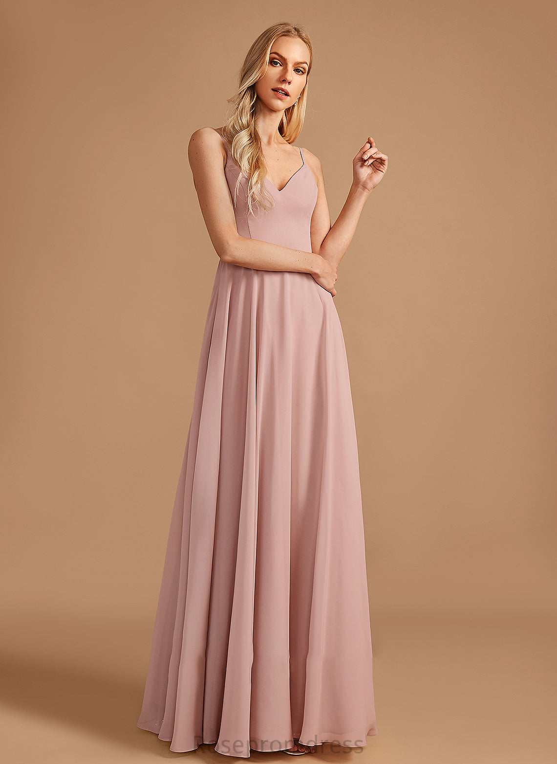 Silhouette Lace A-Line V-neck Length Embellishment Floor-Length Neckline Fabric Jaylen Bridesmaid Dresses