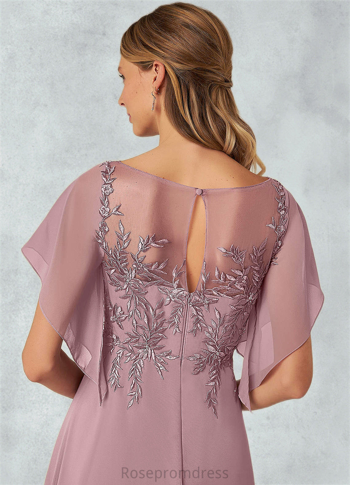 Eliana A-Line Sequins Chiffon Floor-Length Dress SRSP0019873