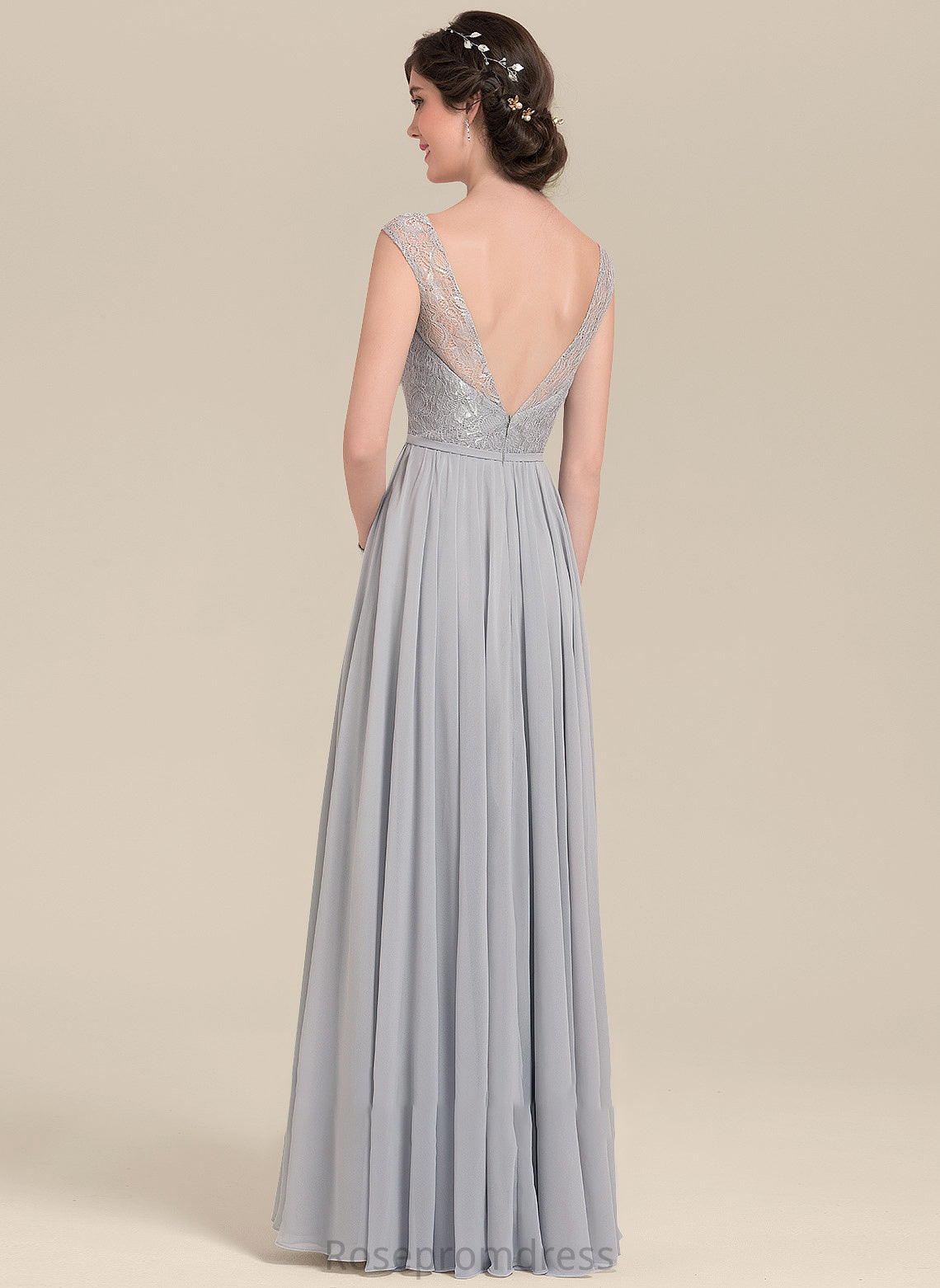 V-neck Floor-Length Embellishment A-Line Bow(s) Neckline Length Fabric Silhouette Carolina Bridesmaid Dresses