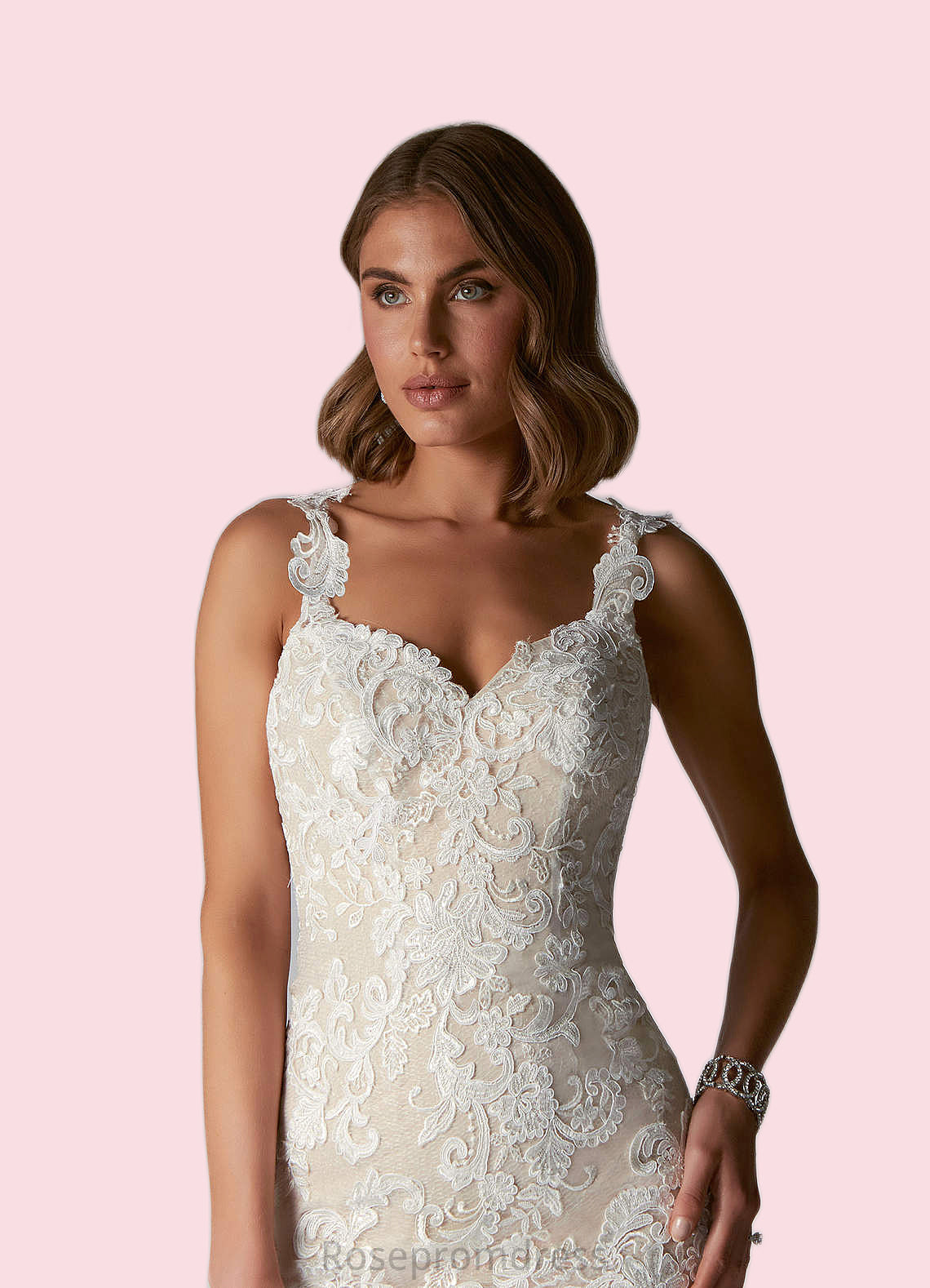 Sophie Mermaid Sequins Tulle Chapel Train Dress SRSP0020078
