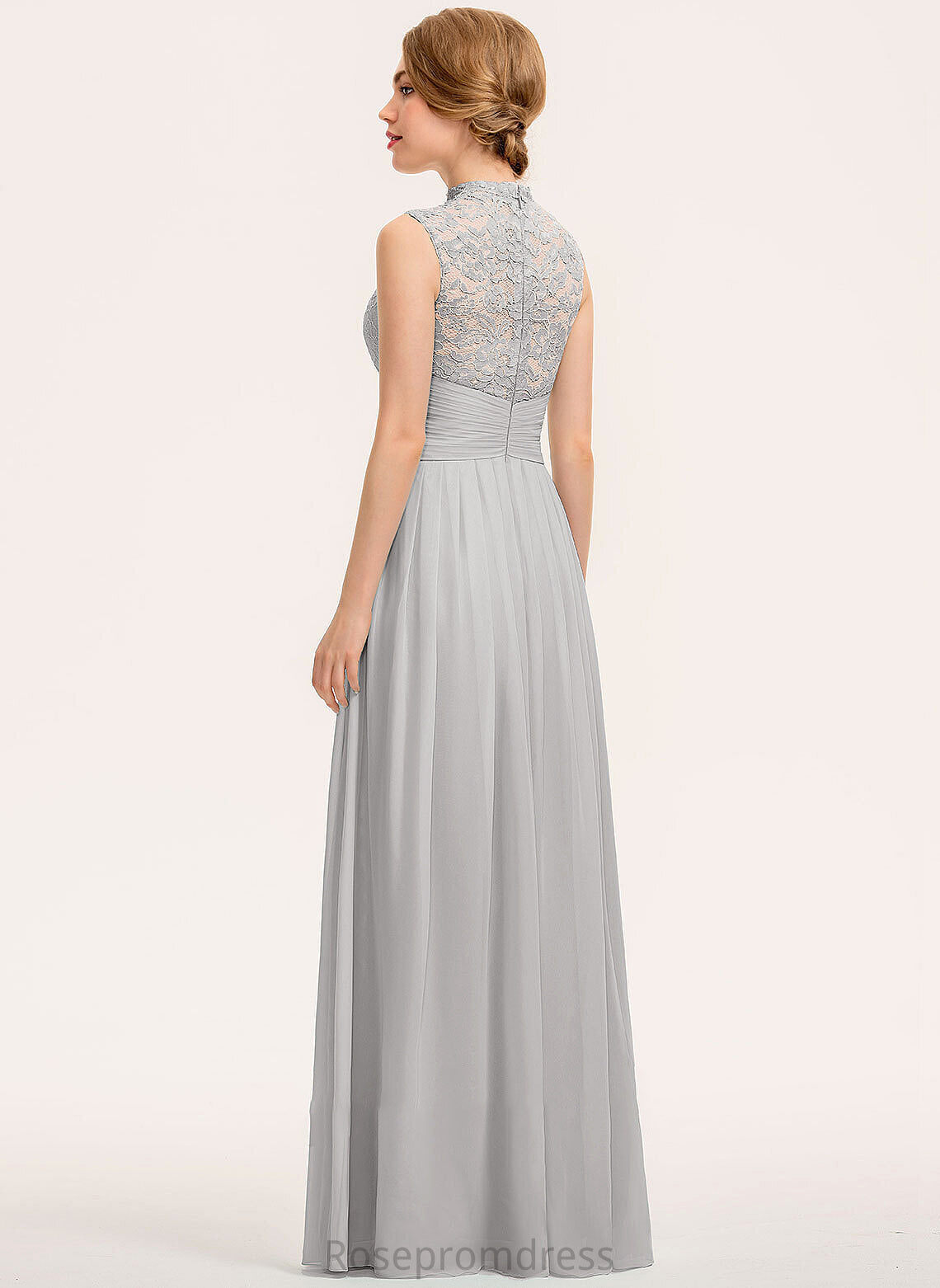 Length Silhouette Fabric Ruffle HighNeck Floor-Length A-Line Neckline Embellishment Moira Bridesmaid Dresses