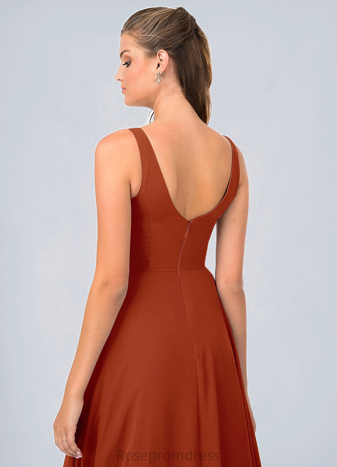Anastasia A-Line Ruched Chiffon Floor-Length Dress SRSP0019734