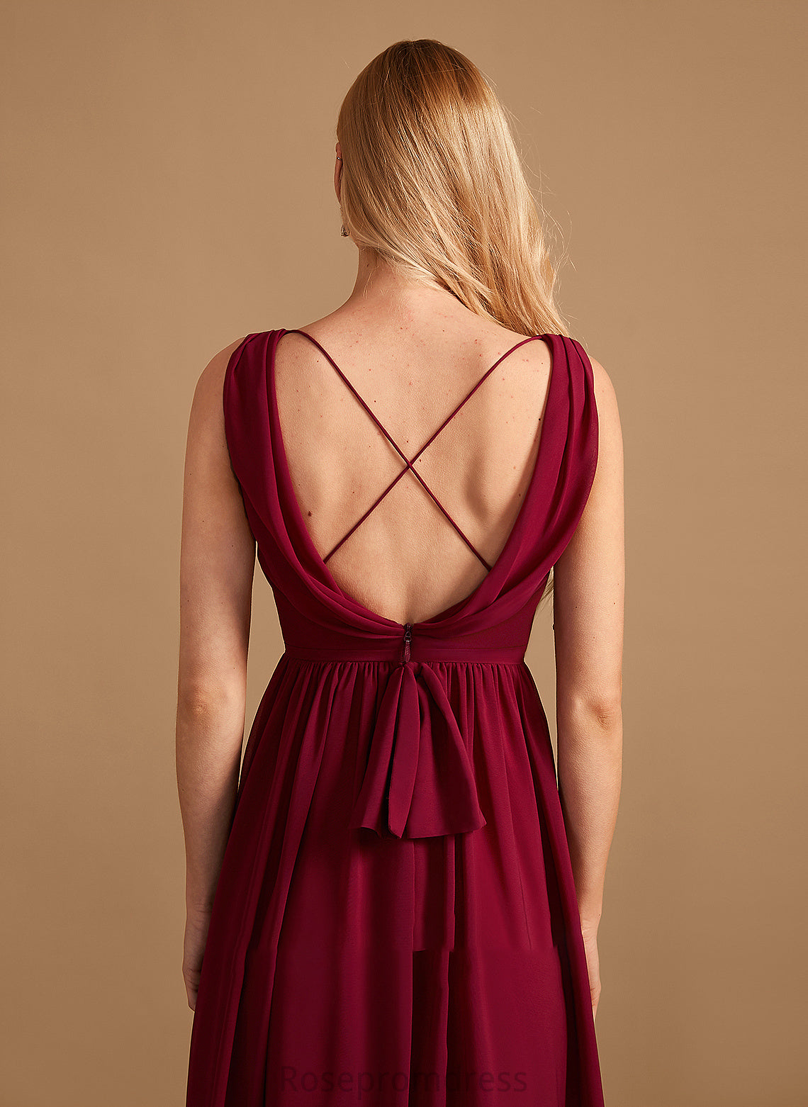 Bow(s) A-Line Neckline Embellishment Silhouette HighNeck Fabric Length Floor-Length Rosalind Bridesmaid Dresses