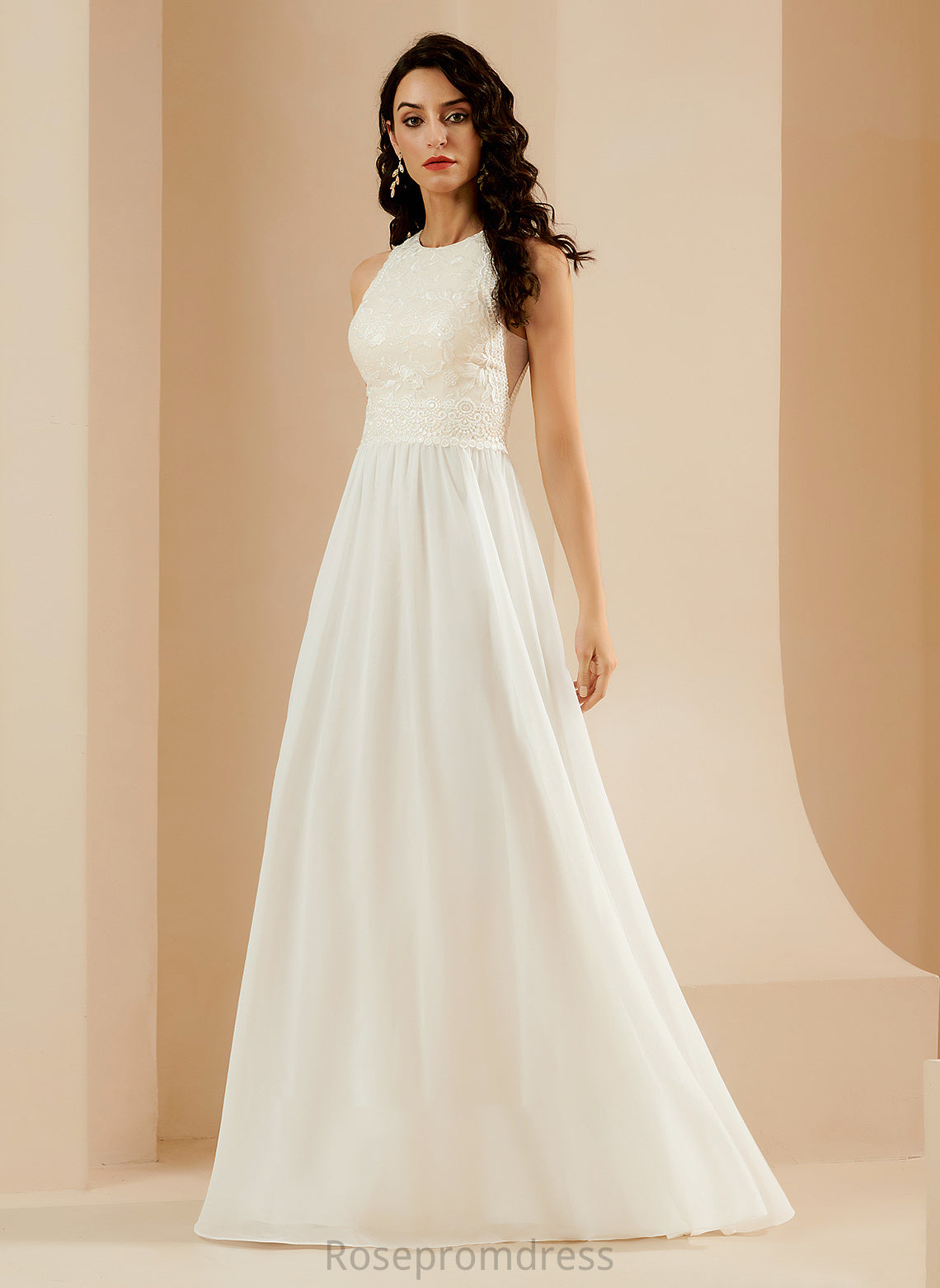 Jaelynn Wedding Dresses Train Wedding Dress Sweep With Lace A-Line Sequins