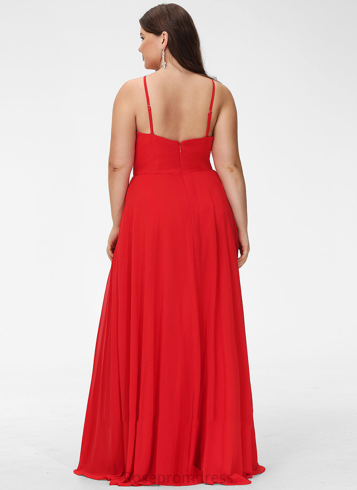 A-Line Silhouette Straps Neckline Fabric ScoopNeck Floor-Length Length Janiya Sheath/Column Floor Length Sleeveless Bridesmaid Dresses