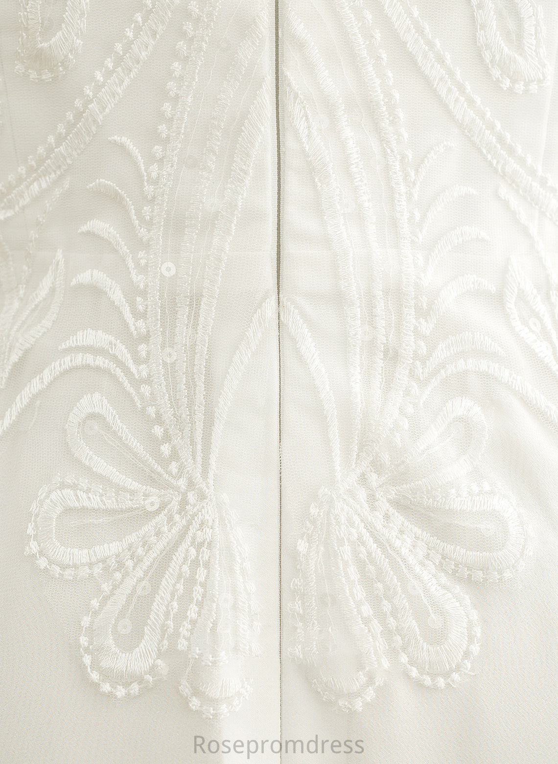Naima Floor-Length Lace Chiffon Neck Sequins With Dress Wedding A-Line Wedding Dresses Scoop