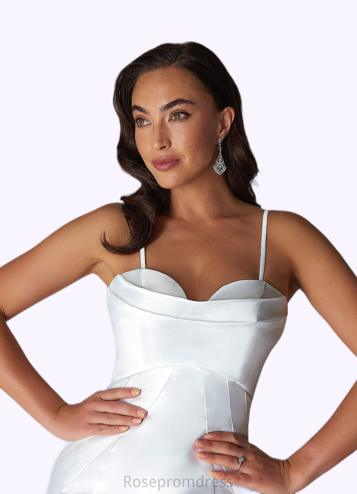 Cheryl Mermaid Strapless Organza Chapel Train Dress SRSP0020107