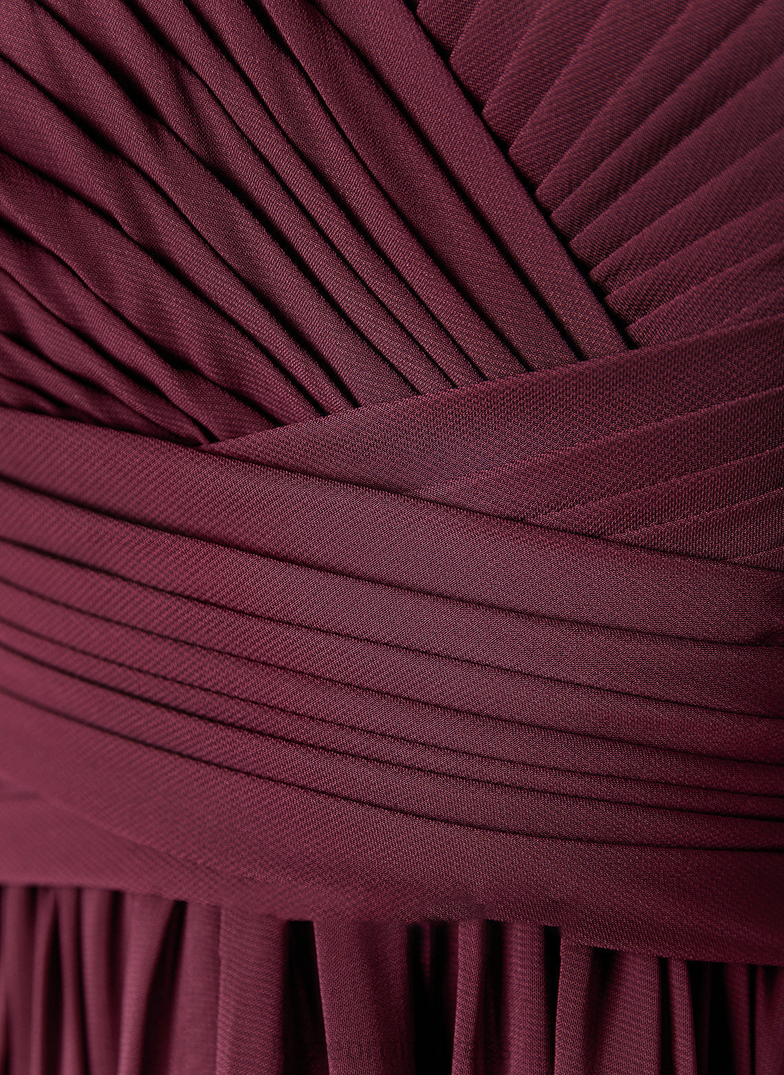 Fabric Silhouette Floor-Length Ruffle V-neck Embellishment Neckline A-Line Length Makenna Bridesmaid Dresses