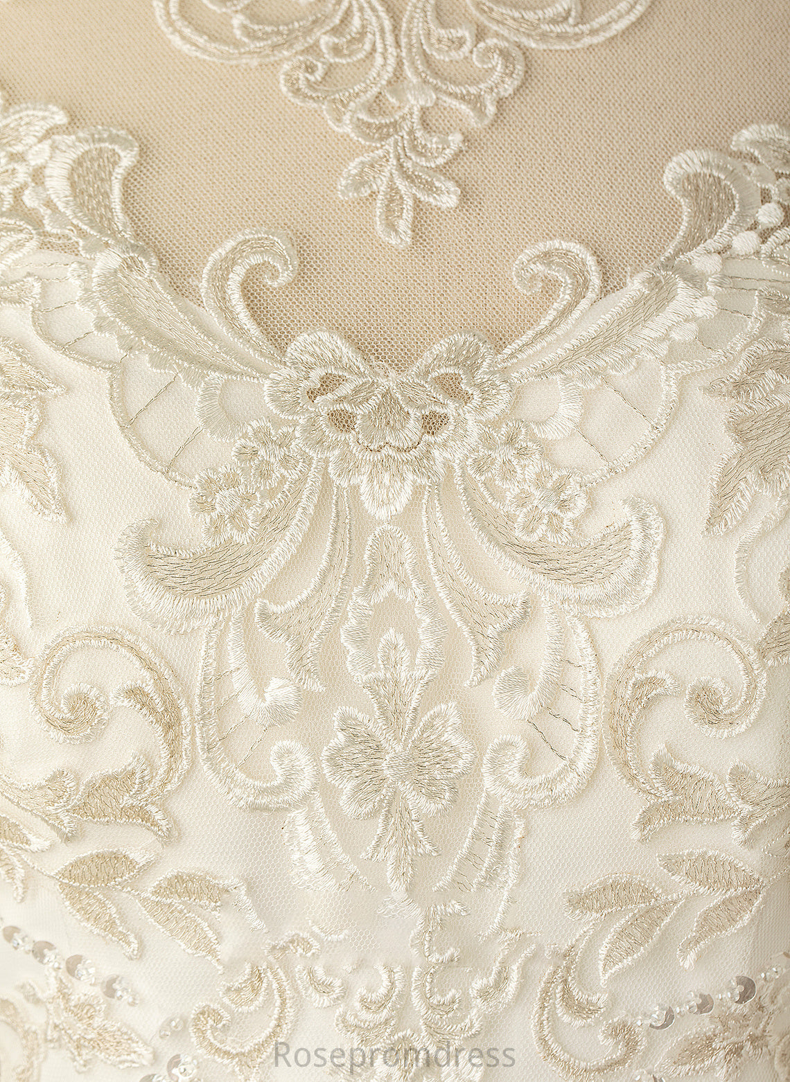 Asymmetrical A-Line With Beading Wedding Dresses Dress Neck Sequins Scoop Chiffon Wedding Lillie