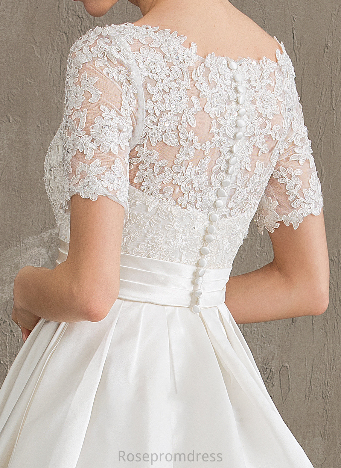 Sequins Court Train Satin Ball-Gown/Princess Pockets Wedding Neck Dress Wedding Dresses Beading Scoop With Isla