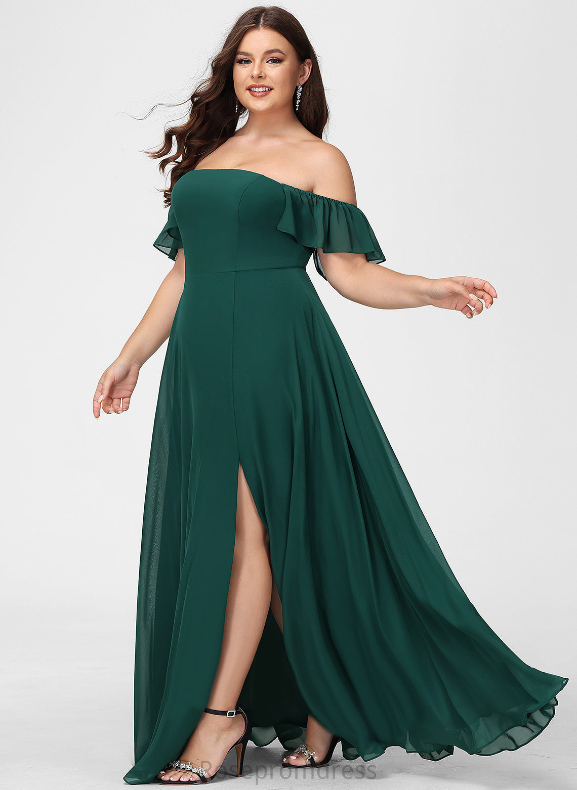 Silhouette Neckline Straps&Sleeves A-line Fabric OfftheShoulder Floor-Length Length Kimberly Floor Length Scoop Sleeveless Bridesmaid Dresses