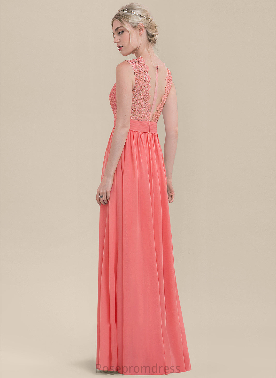 Fabric Silhouette A-Line ScoopNeck Neckline Embellishment Floor-Length Length Ruffle Alexia Scoop Sleeveless Bridesmaid Dresses