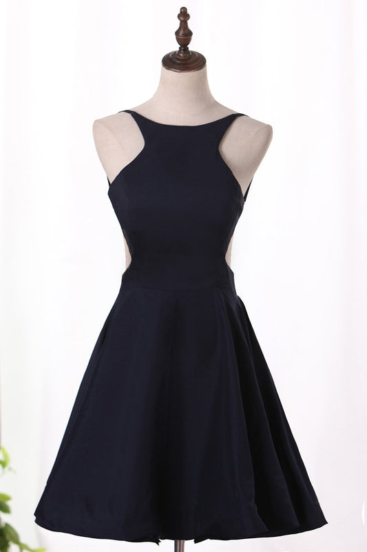 2024 Sexy Open Back Scoop Cocktail Dresses A Line Short/Mini New Arrival