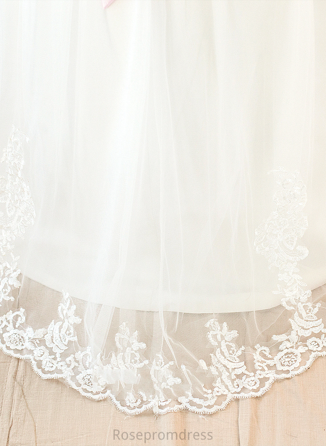 Flower - Dress Neck Justice Girl Ball-Gown/Princess NOT Scoop Sash/Beading/Appliques/Bow(s) Flower Girl Dresses With Tulle/Lace included) Floor-length Sleeveless (Petticoat