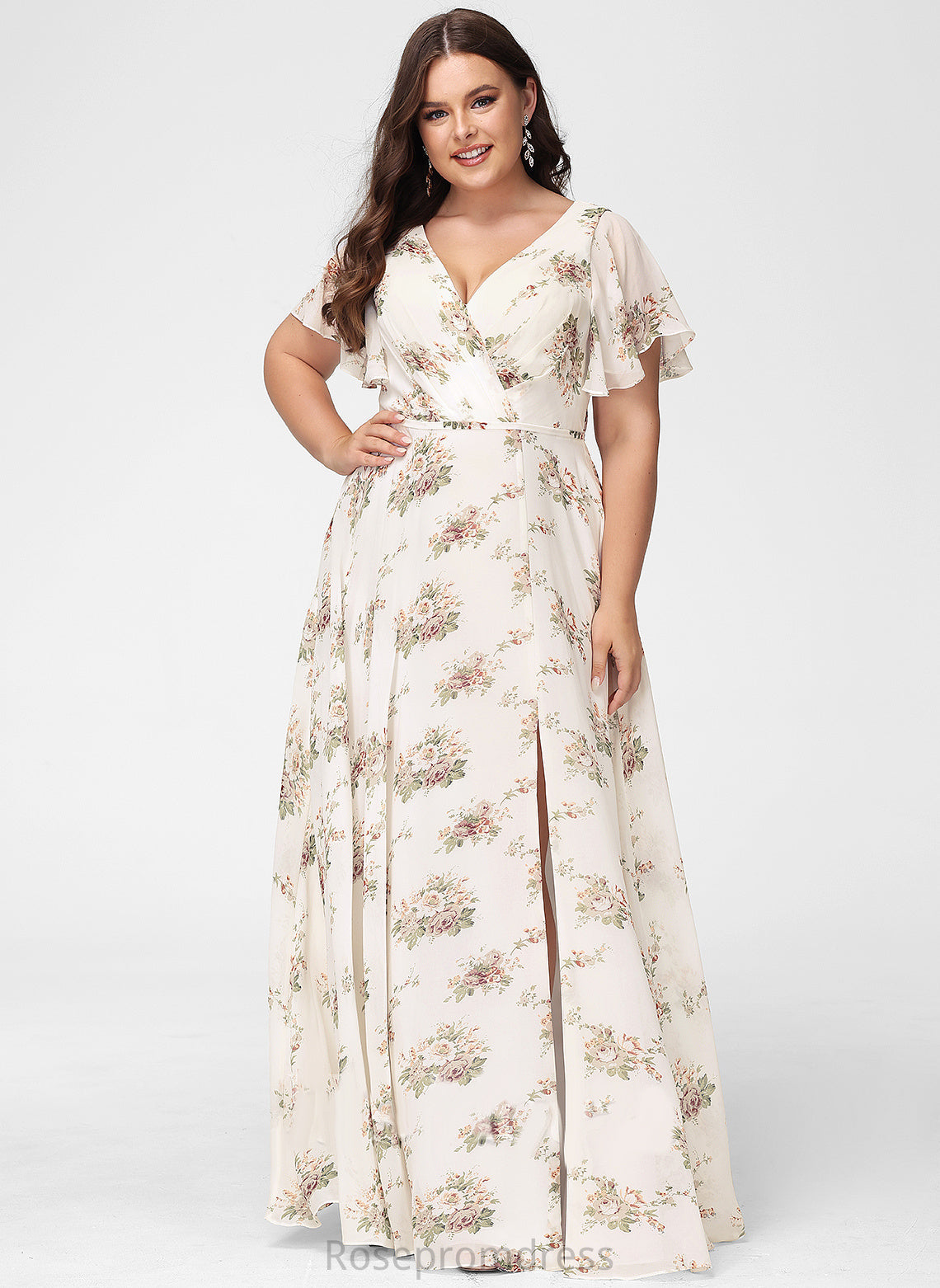 A-line V-Neck Neckline Fabric Length Silhouette Embellishment Floor-Length Kayden Bridesmaid Dresses