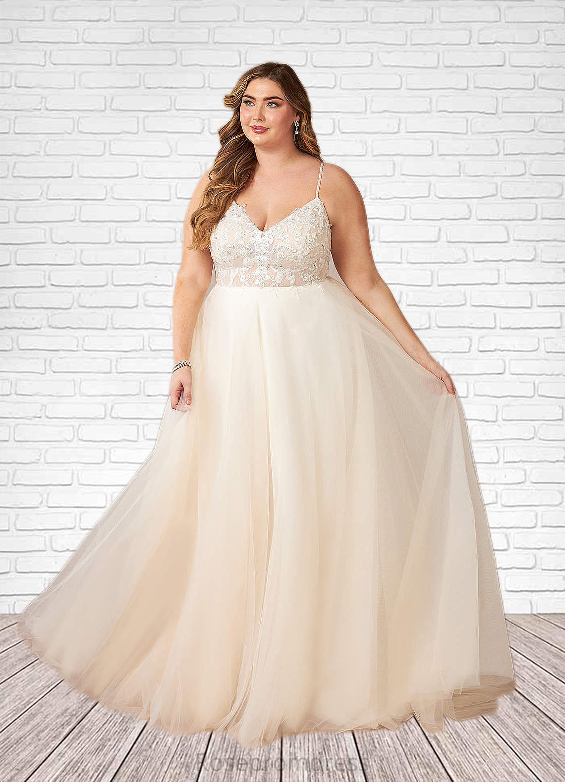 Cheyenne A-Line Sequins Tulle Chapel Train Dress SRSP0020045