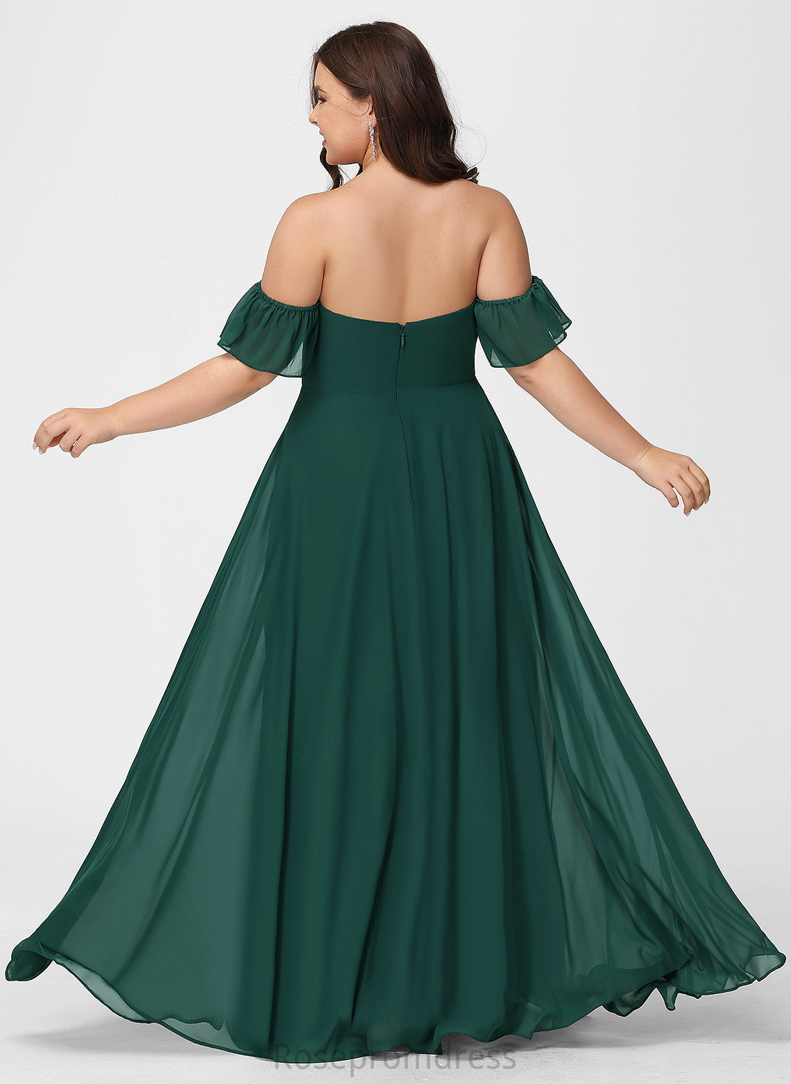 Silhouette Neckline Straps&Sleeves A-line Fabric OfftheShoulder Floor-Length Length Kimberly Floor Length Scoop Sleeveless Bridesmaid Dresses