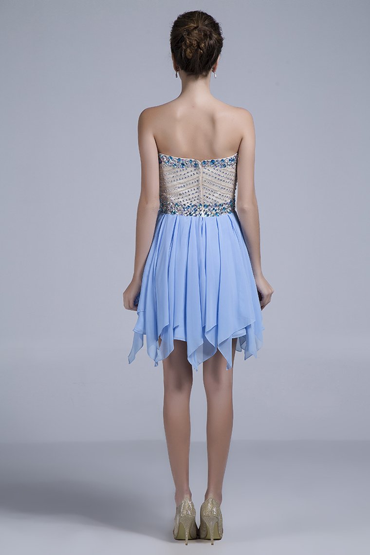 2024 Stunning Homecoming Dresses Sweetheart A Line Short/Mini With Beads New Arrival
