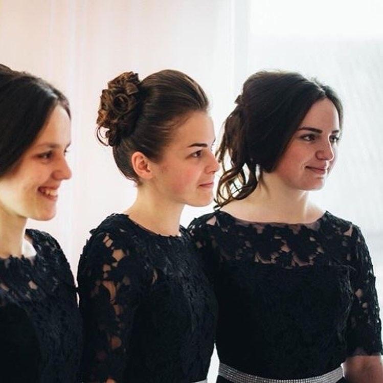 A line Dark Blue Half Sleeve Scoop Bridesmaid Dresses Chiffon Lace Prom Dresses RS543