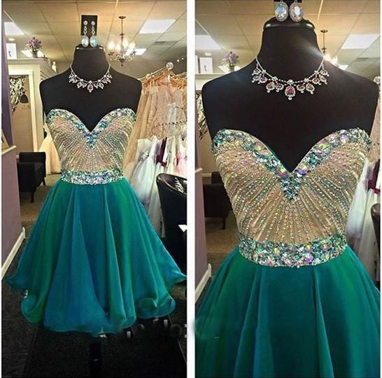 V-Neck Gorgeous Chiffon Popular Juniors Cheap Short Cute Homecoming Dress RS19