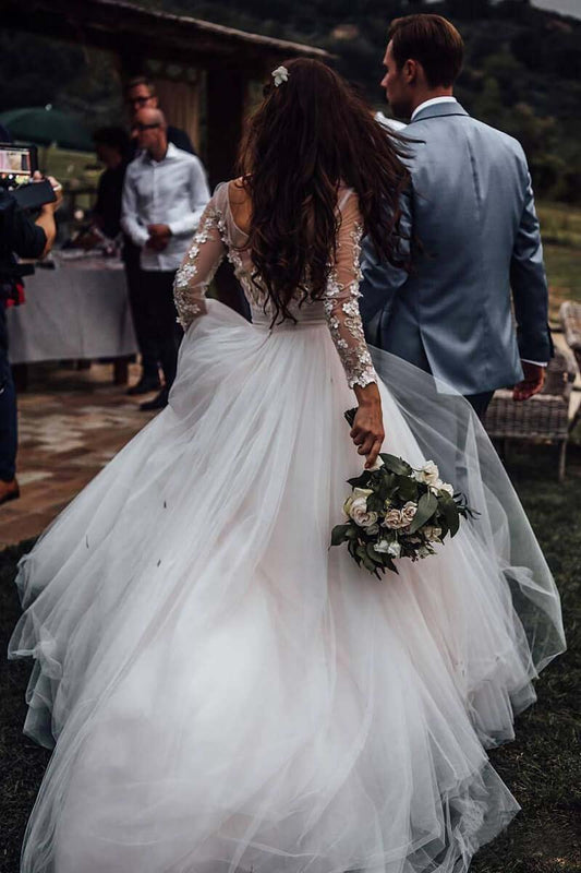 wedding dresses long