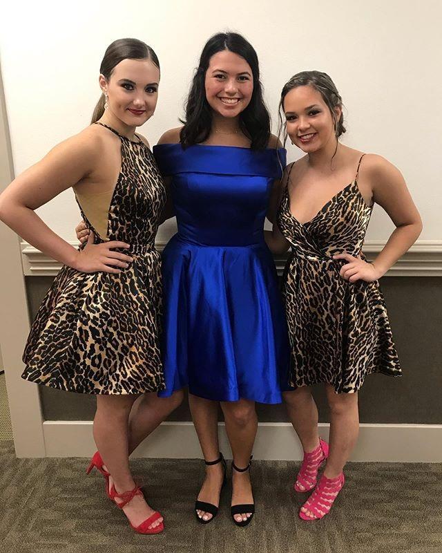 New Arrival Above Knee A Line Spaghetti Straps Homecoming Dresses Short Prom Dresses H1050