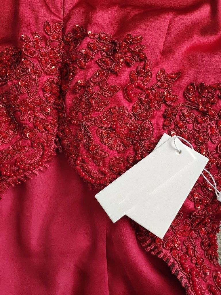 Sexy Mermaid Backless Prom Dress Nude V Neck Long Lace Spaghetti Straps Prom Dresses P1104