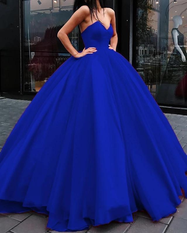 Unique Ball Gown Red Strapless Sweetheart Long Prom Dresses Quinceanera Dresses P1124