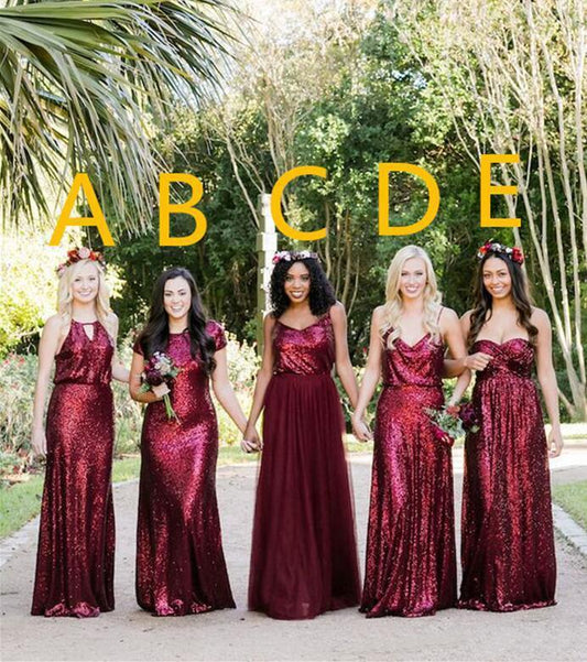 Bridesmaid dresses Burgundy