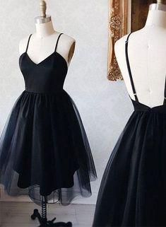 A-Line Spaghetti Madilyn Homecoming Dresses Straps CD106