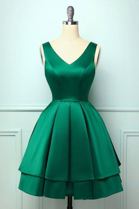 Green Homecoming Dresses Ellen Satin Ball CD11007