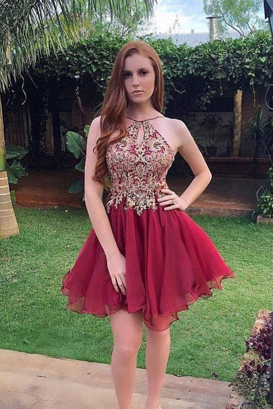 Burgundy Homecoming Dresses Victoria CD11366