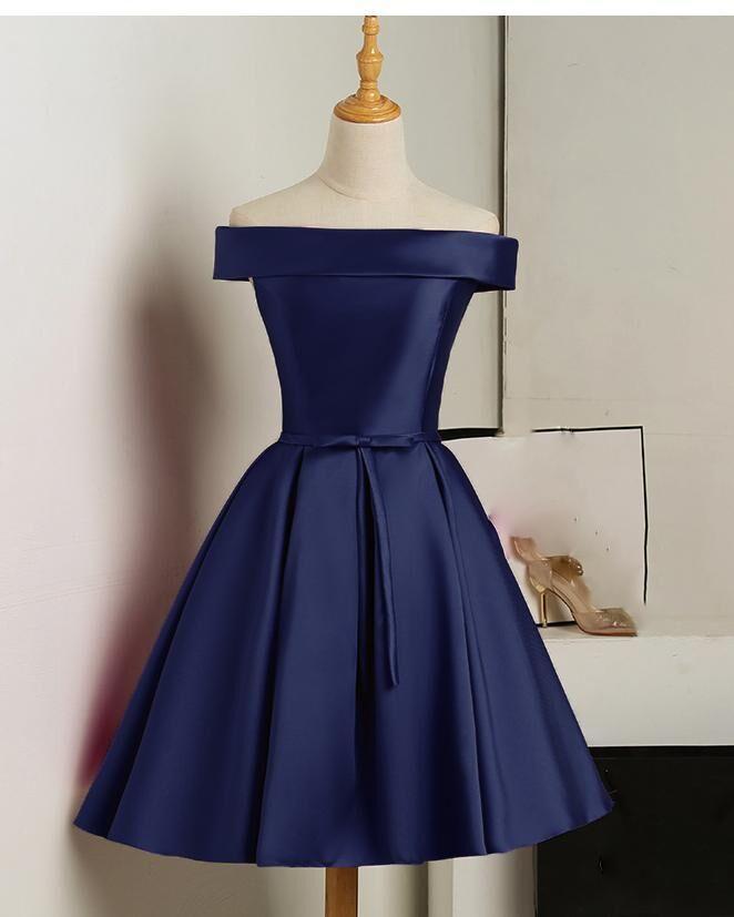 Semi Formal A Line Satin Cocktail Lila Homecoming Dresses Gown CD11392