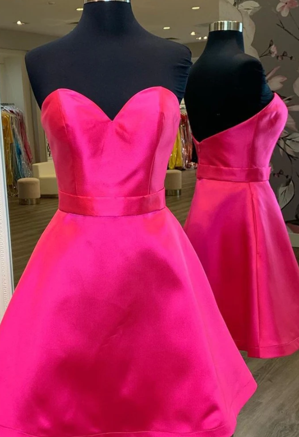 Hot Formal Adriana Cocktail Homecoming Dresses Pink Graduation Dress CD11489