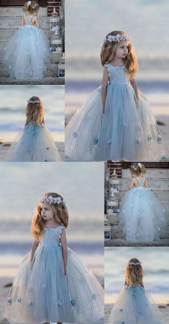 Princess Floor Length Flower Girl Homecoming Dresses Alula Dress CD12109