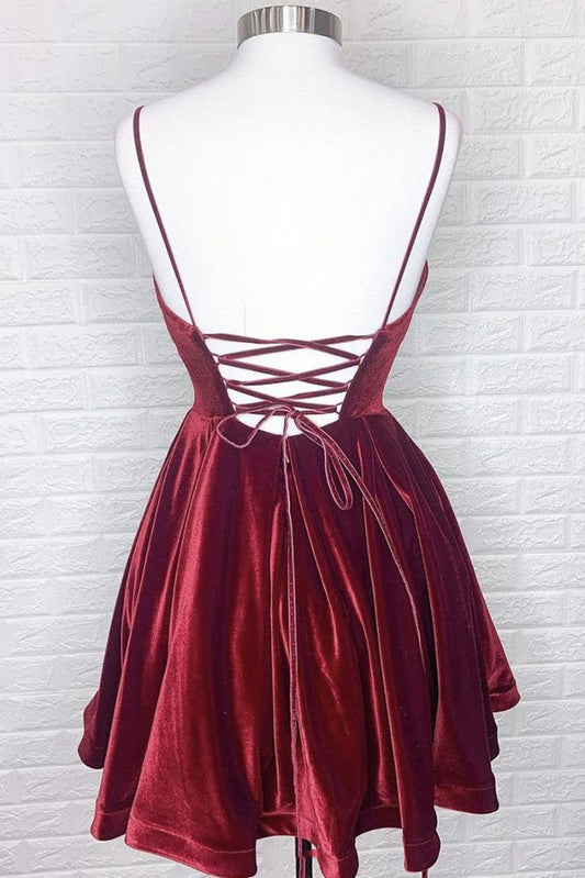 Yasmine Homecoming Dresses BURGUNDY CD12179