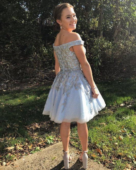 Off The Homecoming Dresses Journey Shoulder A-Line CD12352