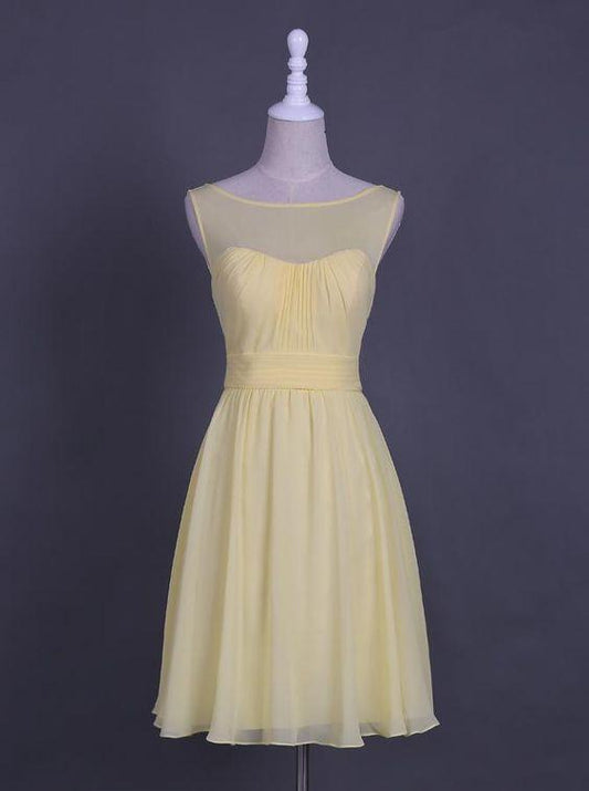 Yellow For Teens Sweet 16 Dress Modest Homecoming Dresses Chiffon Alexia CD1312