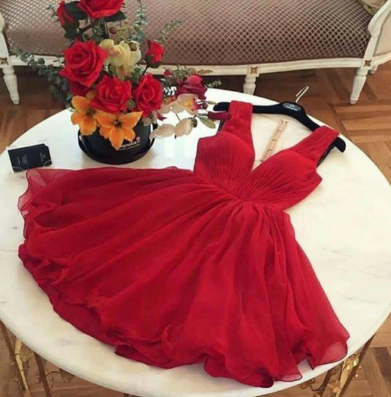 Jaelynn Homecoming Dresses A Line Chic Red CD16171
