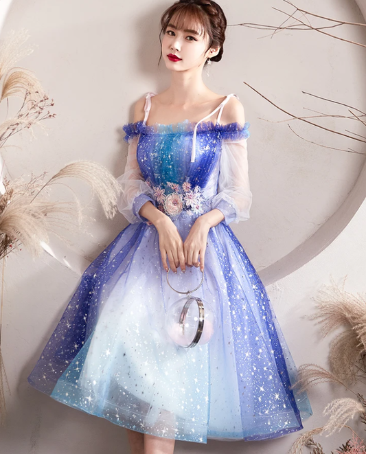 Off Shoulder Homecoming Dresses Scarlet Tulle CD17059