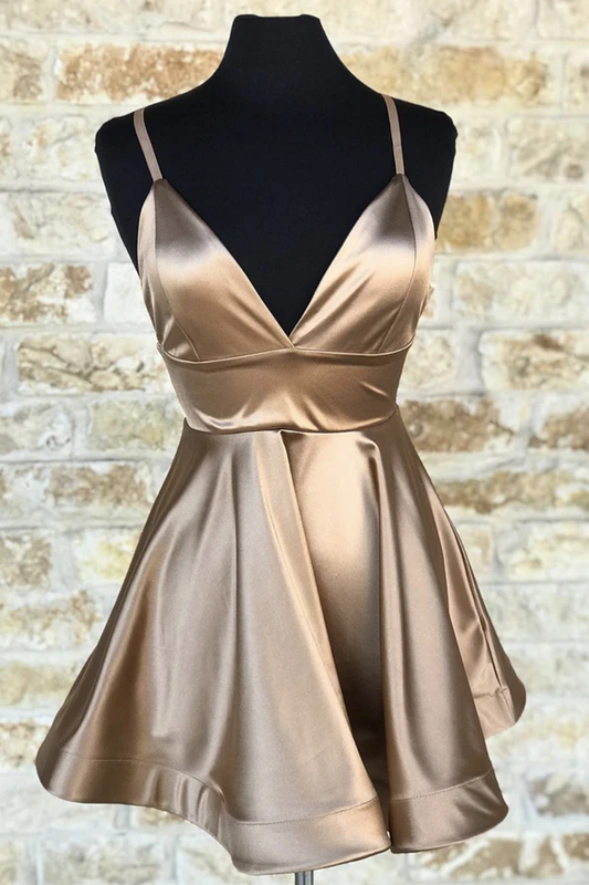 Cute V Neck Homecoming Dresses Diya Short CD19581