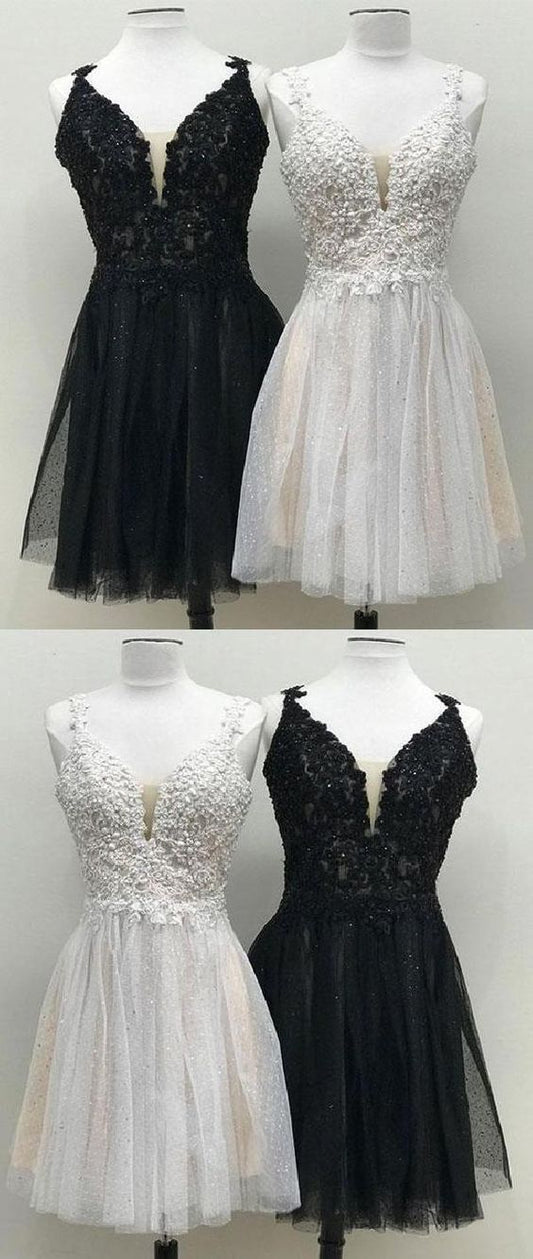 Short Dresses Cute Yadira Lace Homecoming Dresses CD2150