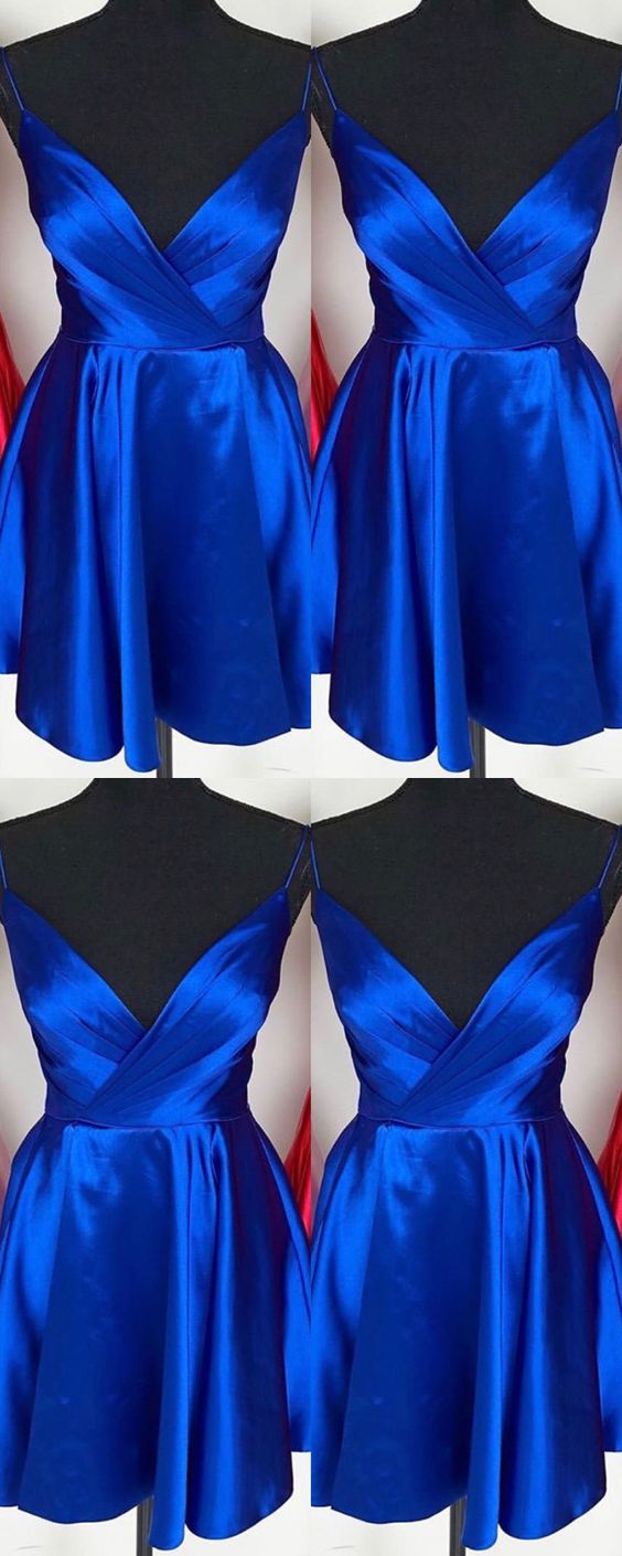 Semi Formal Dress Royal Blue Cocktail Homecoming Dresses Robin Dresses CD2212