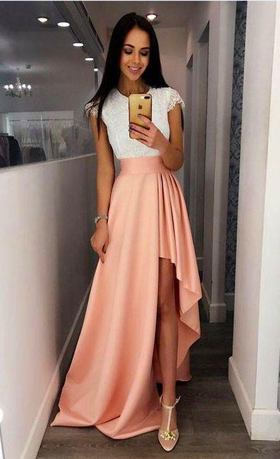 Hign-Low Heidy Homecoming Dresses Pretty Party Dress Charming CD2225