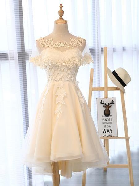 High Valentina Homecoming Dresses Lace Low Short CD22833